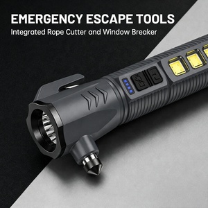 Martillo de Seguridad para Auto 4 en 1 Recargable por USB, Linterna, Rompeventanas Multifunción, Cortador de Cinturón de Seguridad, Herramienta de <span class=keywords><strong>Escape</strong></span> de Emergencia CH-22018 - Product Image 4