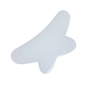 100% Natural White Jade Butterfly Gua Sha Board Cooling Facial <b>Massager</b> <b>Tool</b> - Product Image 5