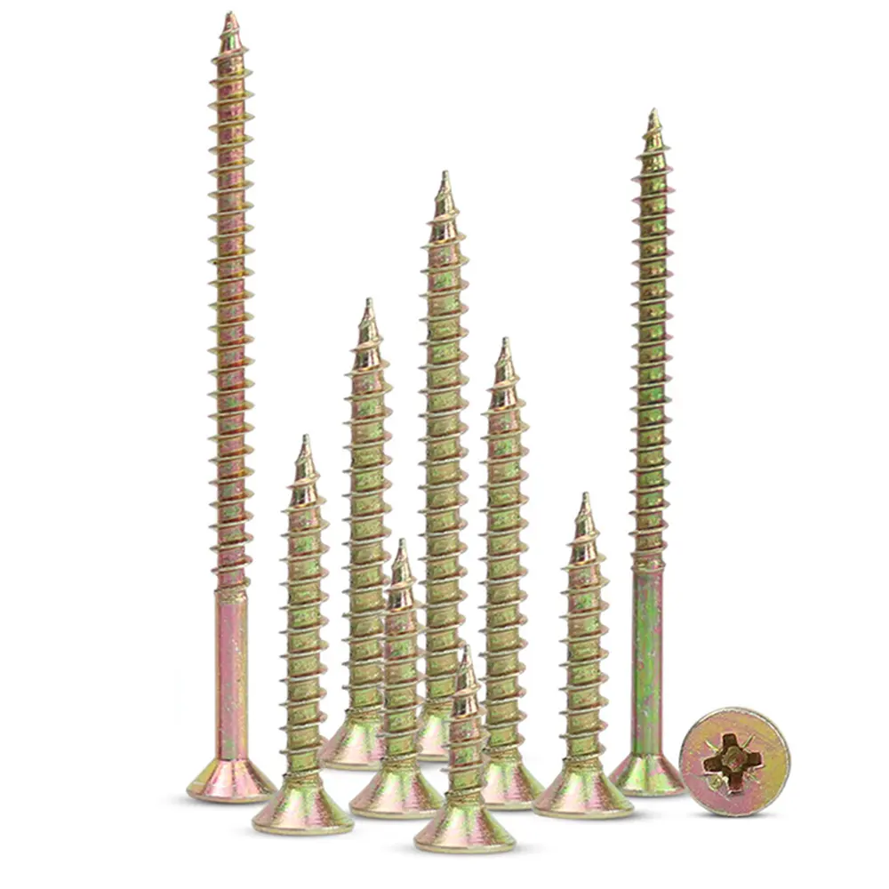 M2 M3 M4 M5 M6 304 Ss Countersunk Datar Meksiko Drywall Sekrup Chipboard Diri Tapping Sekrup Kayu