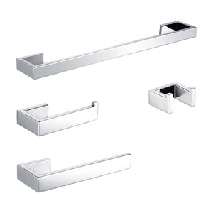 Ensemble d'accessoires de salle de bain Saint Ruijia en acier inoxydable 304 : porte-serviettes, anneau porte-serviettes, porte-papier toilette - Product Image 1