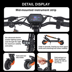 Emanba G2MAX, Patinete Eléctrico Todoterreno de Dos Ruedas, Plegable y Rápido, Trotinette Electrique, Skateboard Eléctrico para Adultos - Product Image 3