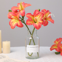 Kleiner Gloriosa-Lilienblumenstiel für Hochzeits- und Hotel-Blumenarrangements & Foto-Requisiten-Dekoration