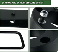 Kit de nivellement de suspension avant et arrière de 2 pouces pour Silverado 2WD 4WD/Sierra 1500 2WD 2007-2022, pièces de suspension, kit de nivellement Silverado