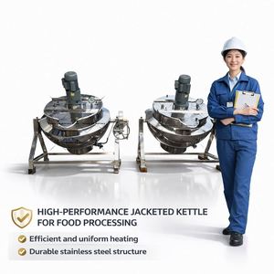100L 200L Chili Sauce Herbal Jacketed Kettle Cooking <b>Machine</b> Oil Heating Jacketed Kettle Boiler <b>Machine</b> Food Cooker - Product Image 3
