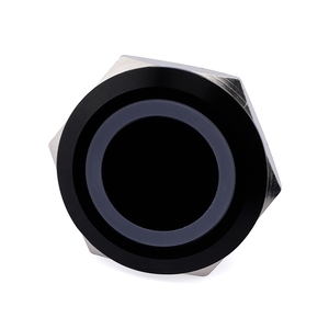 19mm 22mm 25mm 30mmshort cơ thể đẩy nút chuyển đổi 1NO momentary cơ thể màu đen không thấm nước chiếu sáng RGB LED kim loại nút nhấn - Product Image 2