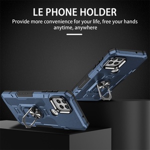 Étui de protection hybride antichoc Flying Armor en TPU+PC avec anneau métallique rotatif à 360° et support magnétique pour voiture - Product Image 4