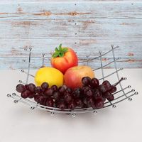 Corbeille et bol à fruits en métal, ensemble de rangement décoratif moderne pour comptoirs de cuisine, table, garde-manger, légumes et collations