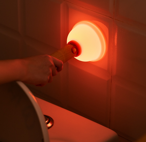 Wooden Handle Funny Creative Silicone Toilet Plunger Night <b>Light</b> with Soft warm <b>Light</b> Stepless Dimming and 30 minutes timer - Product Image 3