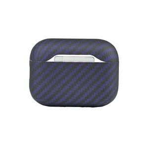 Nueva Funda Protectora Delgada de Fibra de Carbono Aramida de Color Morado para Auriculares Airpod Pro 3 - Product Image 2