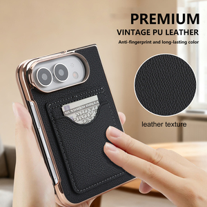 Funda tipo cartera para iPhone Duo, de cuero PU, con tarjetero, a prueba de golpes, OEM, ODM, venta al por mayor - Product Image 2