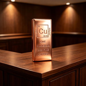 Lingote de Cobre Puro 999 de Un Kilogramo, Barra de Cobre, Elemento Cu de la Tabla Periódica, Coleccionable - Product Image 5
