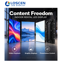 Écran LED d'intérieur P2.976 500x500mm avec câble à connexion rapide pour la location de scènes et d'équipements audiovisuels