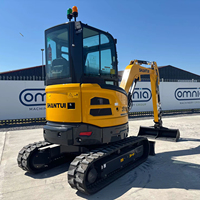 Nouvelle mini-excavatrice sur chenilles Shantui SE27SR 1,2 tonne, moteur Euro5, pompe à moteur haute efficacité, boîte de vitesses, PLC, roulement, pour usage en construction 1