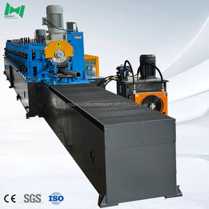 Machine <span class=keywords><strong>de</strong></span> formage <span class=keywords><strong>de</strong></span> rouleaux pour rails <span class=keywords><strong>de</strong></span> pont roulant robuste, largeur d'alimentation 45-100 mm, bleue, pour système <span class=keywords><strong>de</strong></span> rail industriel - Product Image 1