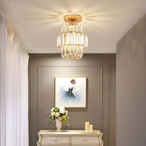 Lampe de plafond de couloir moderne de nouveau Style Trois couleurs encastrées petits plafonniers en cristal pour balcons - Product Image 3