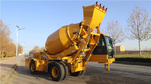 Puerto de descarga Altura 2 metros Salida por lote 4,0 metros cúbicos Camión mezclador de concreto de carga automática SLM4000S a la venta <span class=keywords><strong>Precio</strong></span> FOB - Product Image 2