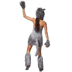 Costumes de Cosplay pour femmes, pas cher, Costume gris fantaisie pour adulte - Product Image 2