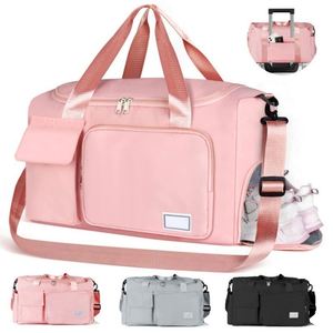 Sac de voyage unisexe léger grande capacité en polyester, imperméable, multifonctionnel, pour la gym, à bandoulière, avec fermeture éclair, tendance - Product Image 1