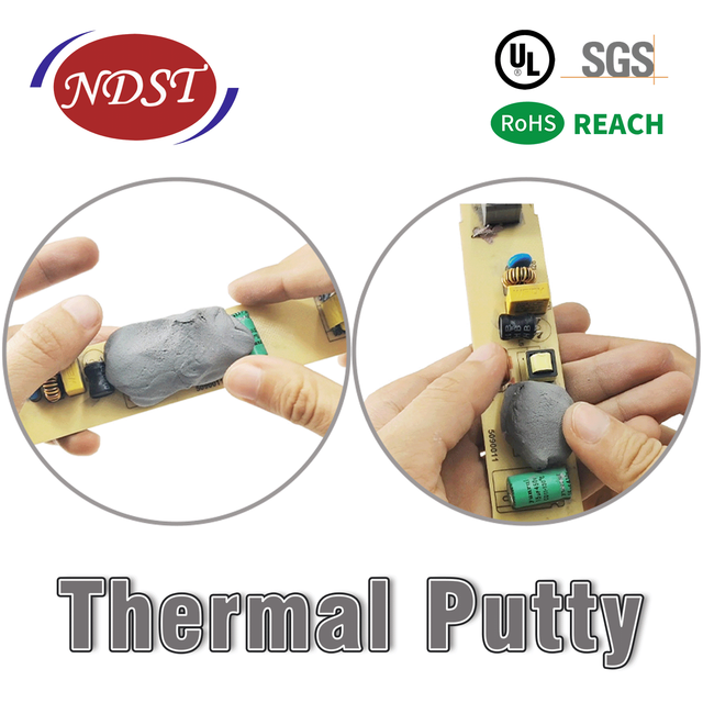 NDST Grey Silicone Liquid Thermal Grease Paste-One Component Soft Insulating Adhesive Glue for Electronic Cooling