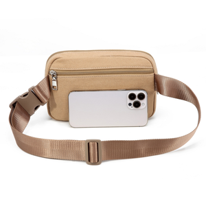 Bolsa cintura <span class=keywords><strong>de</strong></span> <span class=keywords><strong>corcho</strong></span> para hombres: bolso <span class=keywords><strong>de</strong></span> cadera impermeable para exteriores, correa cruzada ajustable, ideal para senderis - Product Image 3