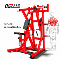 Appareil de musculation commercial Iso-lateral Low Row robuste en acier, à charge par plaques, pour entraînement assis en position de rameur, destiné à l'entraînement de force