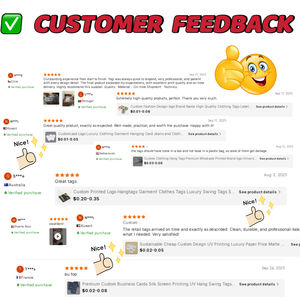 Logotipo personalizado ropa de lujo ropa colgante tarjeta <span class=keywords><strong>Jeans</strong></span> y ropa papel colgar ropa etiquetas - Product Image 5