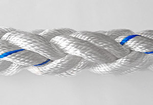 Corde marine blanche de 36 mm en nylon <span class=keywords><strong>polyamide</strong></span> PA torsadé à <span class=keywords><strong>8</strong></span> brins pour le remorquage d'amarrage général de navires - Product Image 3
