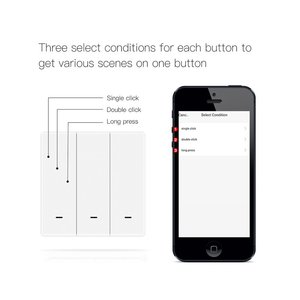 ไฟบ้านอัจฉริยะ 3 ปุ่ม Mesh BLE สำหรับสวิตช์บลูทูธ พร้อม 9 โหมดการทำงาน ใช้พลังงานจากแบตเตอรี่ และรองรับการเชื่อมต่อแอป Tuya - Product Image 4