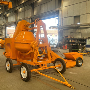 Fabrikpreis, Benzin-, Dieselmotor, Betonmischer, Vierrad-Mobiler Trommelmischer, für Kleine Baustellen in Afrika - Product Image 3