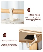 Séchoir à linge électrique portable à air chaud, pliable, pour la maison et les voyages, séchage rapide, à suspendre