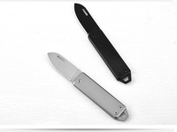 Couteau pliable manuel compact et portable en acier inoxydable à haute dureté pour le jardinage et l'extérieur