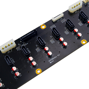 Máy chủ bảng nối đa năng bảng mạch 8 <span class=keywords><strong>SAS</strong></span> 7 + 7 + 15pin HDD Adapter Bo mạch chủ Molex 4pin cung cấp điện 3pin tiêu đề Quạt PCIe - Product Image 2