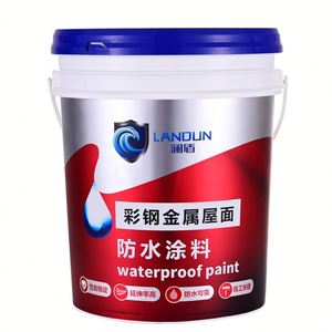 Revêtement imperméable pour toiture en acier de couleur personnalisée, baril de 18 kg, revêtement à base d'eau pour usage extérieur - Product Image 1