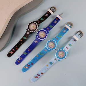 Lindo reloj de pulsera para niños con estampado de dinosaurios de dibujos animados, banda de silicona, regalo para niños - Product Image 4