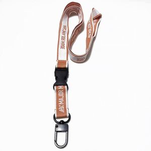 Custom High Quality Eco-Friendly <b>Polyester</b> Jacquard Neck Rope <b>Lanyard</b> Safety Breakaway Adjustable Woven Design Hook Carabiners - Product Image 2