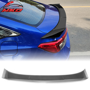 เหมาะสำหรับ Honda Civic รุ่นที่ 11 ซีดาน 4 ประตู ปี 2022-2026 สปอยเลอร์หลังทรง IKON สีดำด้าน - Product Image 1