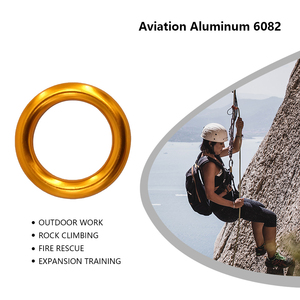 Anillo de Conexión Rápida de Aleación de Aluminio 6082 para Equipos de <span class=keywords><strong>Escalada</strong></span> y Arborismo, Hebilla de Conexión Rápida, <span class=keywords><strong>Anclaje</strong></span> Vertical para Línea de Vida, 2200 kg - Product Image 5