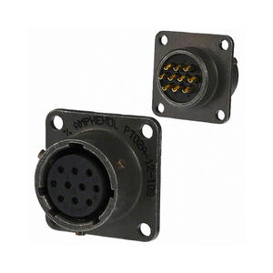 <strong>Pt02a</strong>-12-10s(025) <strong>10</strong> Position Connector Mil-Dtl-26482 Series I Pt Receptacle Female Sockets Solder Cup <strong>Pt02a</strong>-12-10s Black - Product Image 1