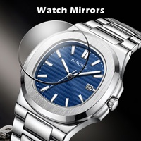 Montre LIGE BW8803 (40 mm) pour homme, robuste, en acier inoxydable, luxe, aiguilles lumineuses avec calendrier, étanche, avec boîte