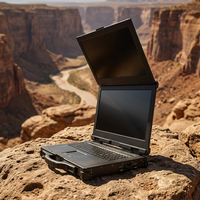 Ordinateur portable robuste à double écran LCD de 15,6 pouces, Intel Core I9, indice de protection IP65, 4 To de RAM, 64 Go de stockage, Linux, adapté aux environnements difficiles