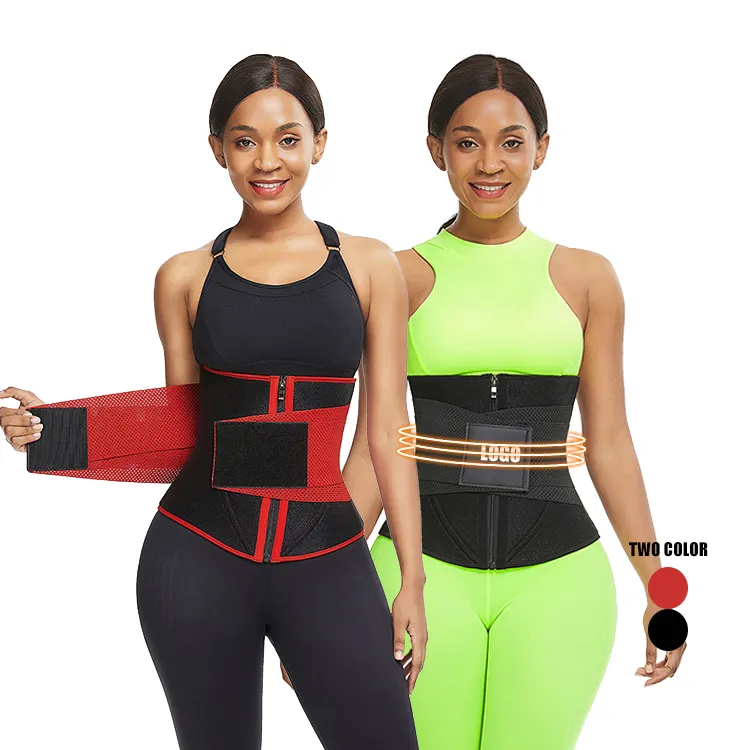 Hexin Zwart Neopreen Rits Taille Trainer 10 Staal Uitgebeend Voor Gewichtsverlies Best Selling Body Shaper Taille Trainer Riem Shaper