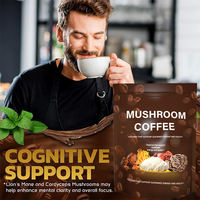 Approvisionnement d'usine 8 en 1 Mélange de café aux champignons Shilajit Café mélangé aux champignons Marque privée OEM