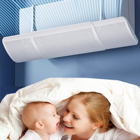 Déflecteur d'air conditionné réglable COOLWORLD, pare-vent pour climatiseur, pare-vent rétractable pour climatiseur