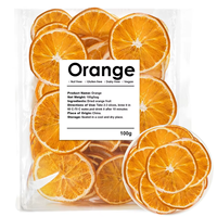 HBEUNDAS Groothandel FD Bulk Gedroogde Sinaasappelschijfjes 500g voor Cocktails & Fruitthee Zonder Toegevoegde Suiker |   Ideaal voor OEM & groothandel