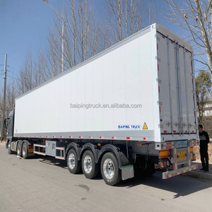 三轴半挂车冰箱新型自动新鲜蔬菜冷却柴油车柴油三轴冷藏车 - Product Image 2