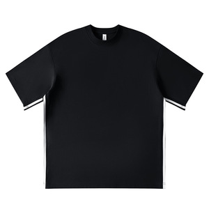 Camiseta Casual para Hombre de Manga Corta, Corte Holgado, Diseño de Parches Estructurados, Mezcla de Algodón de Alta Calidad, Transpirable y que Absorbe la Humedad - Product Image 4