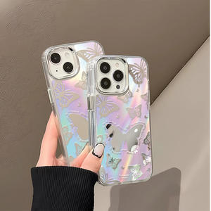 เคสโทรศัพท์มือถือ TPU ลายการ์ตูนรูปผีเสื้อขนาดเล็กสำหรับ iPhone 15 14 PRO MAX 13 pro/ 12 XS - Product Image 1