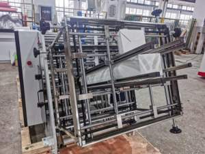 Boîte de papier automatique pour hamburgers, 60-200 pièces/min, frites, poulet, plats à emporter, triangle, pizza, nourriture, <span class=keywords><strong>boxe</strong></span>, machine de formage - Product Image 2