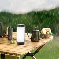 Lampe de table solaire de bureau en plastique étanche pour l'extérieur, pour restaurant, jardin, cour, camping, café, bar
