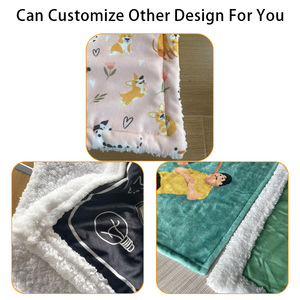 ผ้าคลุมเตียงสัตว์เลี้ยงขนาดใหญ่ พิมพ์ลายหรูหราตามสั่ง ขนเฟอร์เทียมเชอร์ปา นุ่มพิเศษ ผ้าห่มสุนัขแบบกำหนดเองได้ - Product Image 3